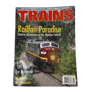 Trains Magazine August 2000 Vol 60 No 8 Railroad Enthusiast Book Railfan Paradis